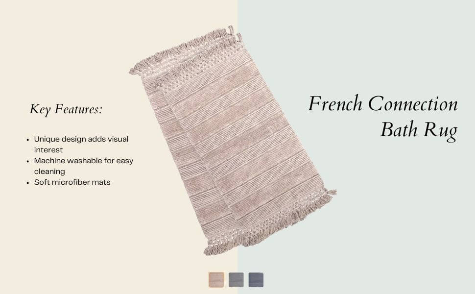French Connection Bath Rug