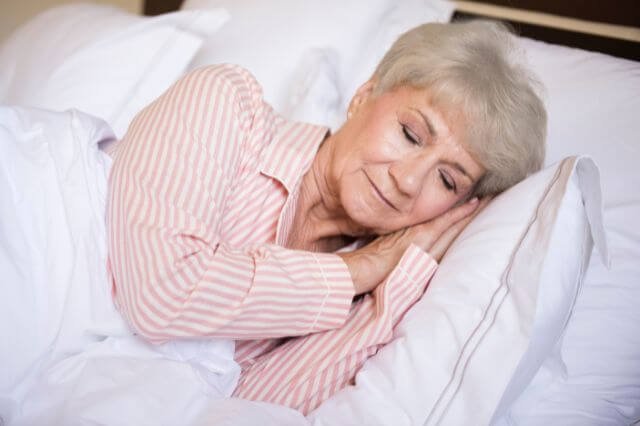 senior sleeping